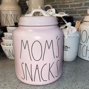 Rae Dunn Mom’s Snacks canister
